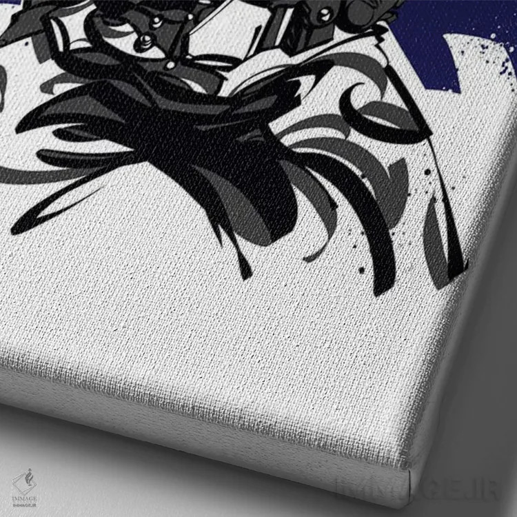 تابلو هان سولو (جنگ ستارگان) اثر نیکیتا آباکوموف - نمای نزدیک بافت بوم