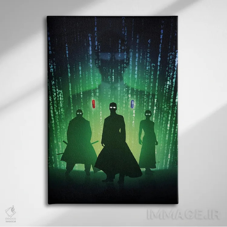 تابلو ماتریکس رستاخیزها اثر نیکیتا آباکوموف - نمای روبهرو روی دیوار