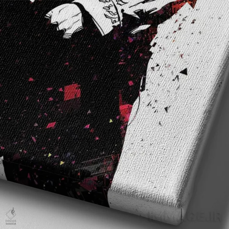 تابلو توپاک (خواننده) اثر نیکیتا آباکوموف - نمای نزدیک بافت بوم