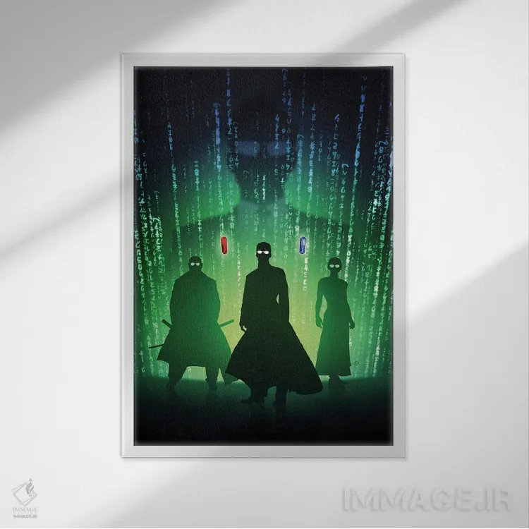 تابلو ماتریکس رستاخیزها اثر نیکیتا آباکوموف - نمای قابدار سفید