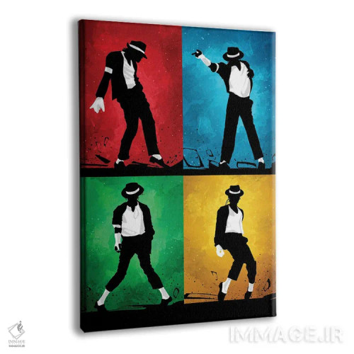 تابلو سیلوئتهای مایکل جکسون اثر نیکیتا آباکوموف - نمای پرسپکتیو محصول