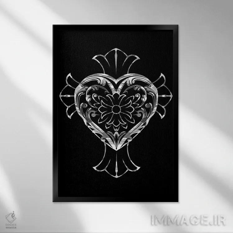 تابلو کروم هارتز (برند) اثر نیکیتا آباکوموف - نمای قابدار مشکی