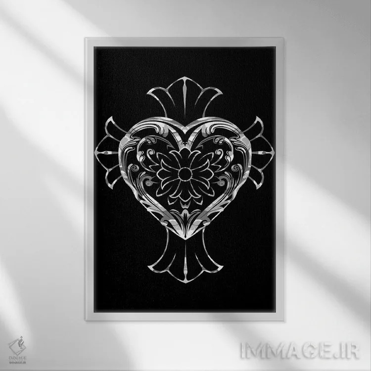 تابلو کروم هارتز (برند) اثر نیکیتا آباکوموف - نمای قابدار سفید