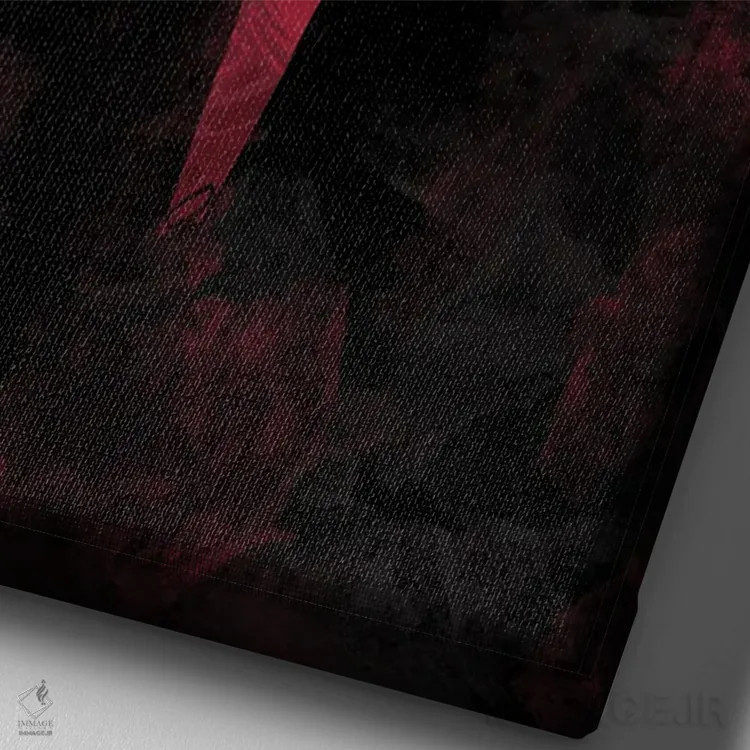 تابلو رفقای خوب (فیلم) اثر نیکیتا آباکوموف - نمای نزدیک بافت بوم