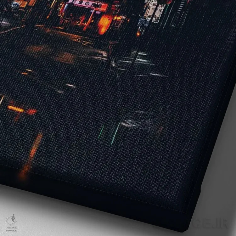 تابلو نیویورک XV (شماره) اثر نیکیتا آباکوموف - نمای نزدیک بافت بوم