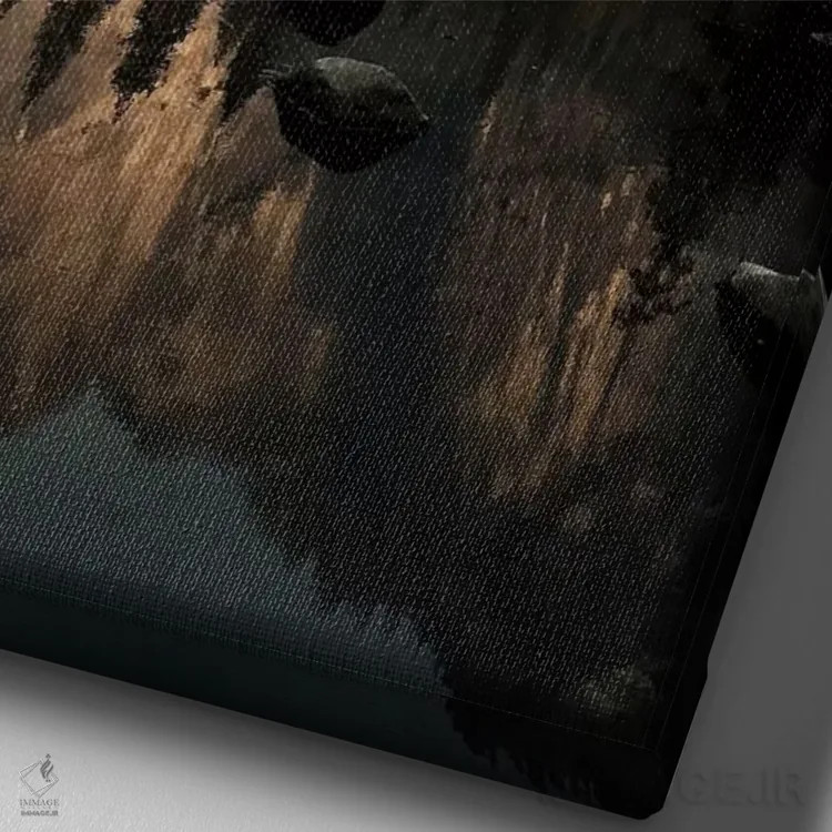 تابلو طبیعت XVI (شماره) اثر نیکیتا آباکوموف - نمای نزدیک بافت بوم