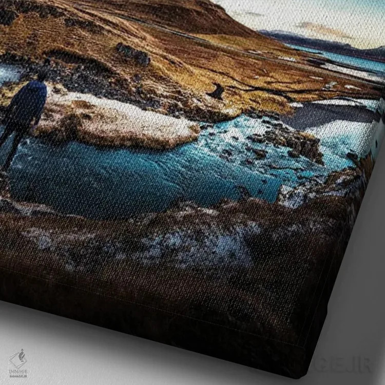 تابلو طبیعت LX (شماره) اثر نیکیتا آباکوموف - نمای نزدیک بافت بوم