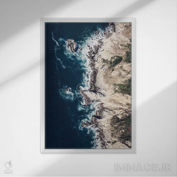 تابلو طبیعت LI (شماره) اثر نیکیتا آباکوموف - نمای قابدار سفید