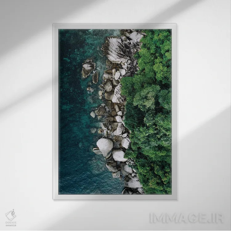 تابلو طبیعت LXIV (شماره) اثر نیکیتا آباکوموف - نمای قابدار سفید