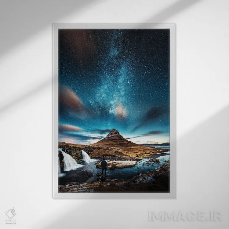 تابلو طبیعت LX (شماره) اثر نیکیتا آباکوموف - نمای قابدار سفید