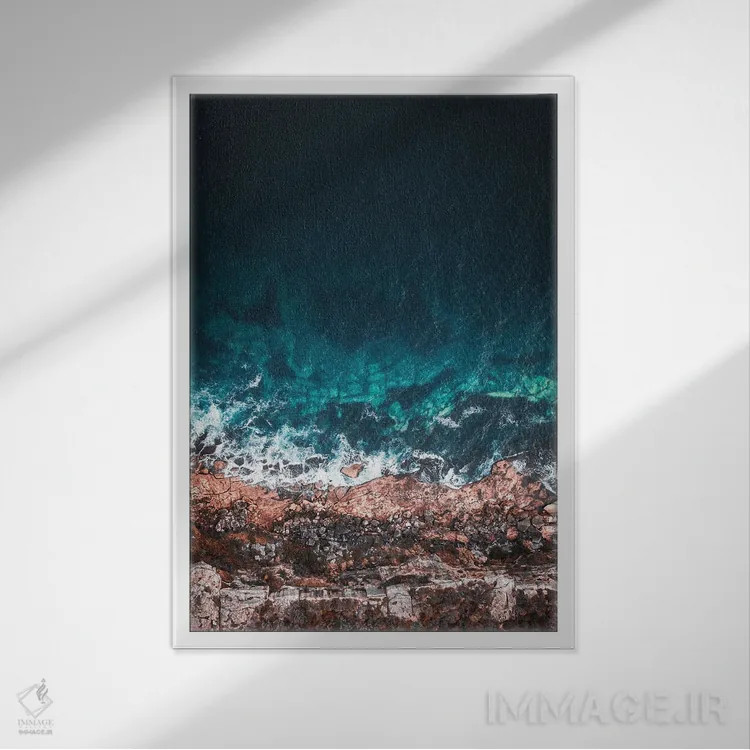 تابلو طبیعت LXVIII (شماره) اثر نیکیتا آباکوموف - نمای قابدار سفید