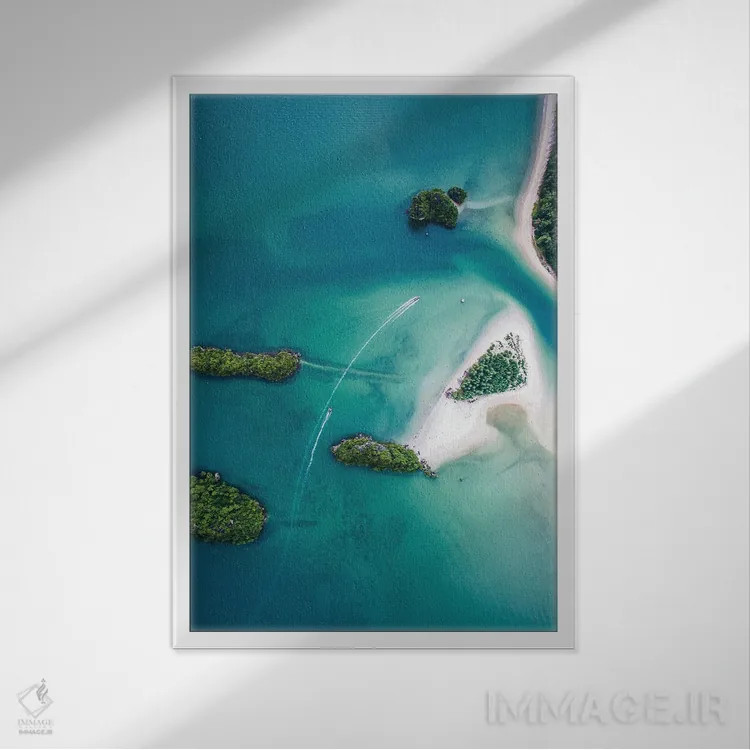 تابلو طبیعت LXX (شماره) اثر نیکیتا آباکوموف - نمای قابدار سفید