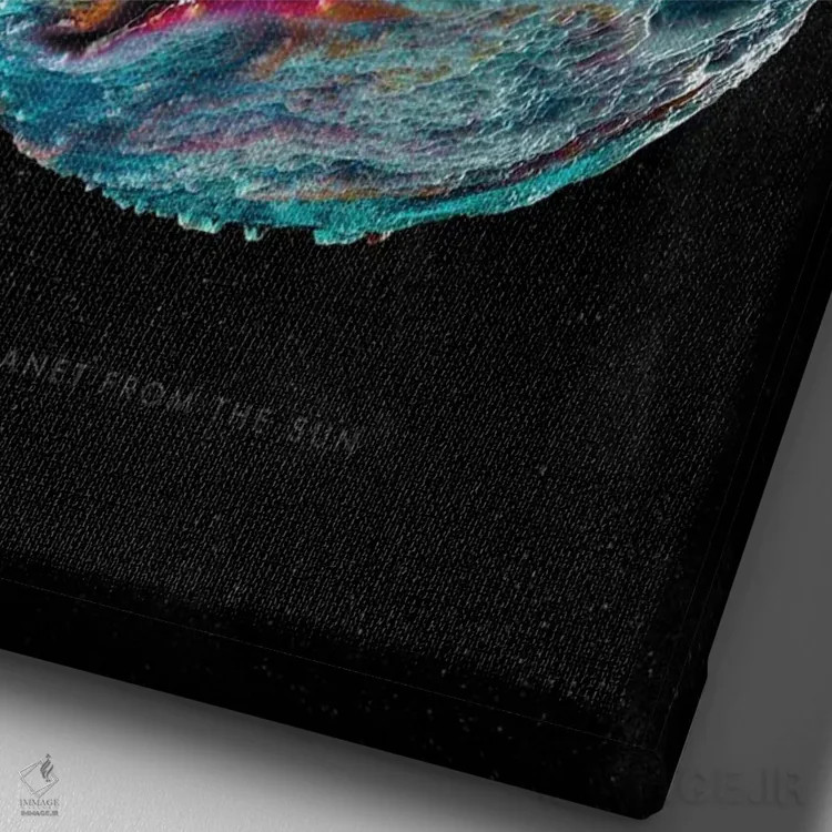 تابلو منظومه شمسی: مشتری اثر نیکیتا آباکوموف - نمای نزدیک بافت بوم