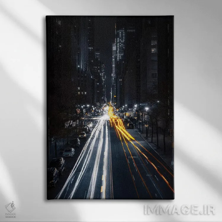 تابلو نیویورک سیتی XVI (شماره) اثر نیکیتا آباکوموف - نمای روبهرو روی دیوار