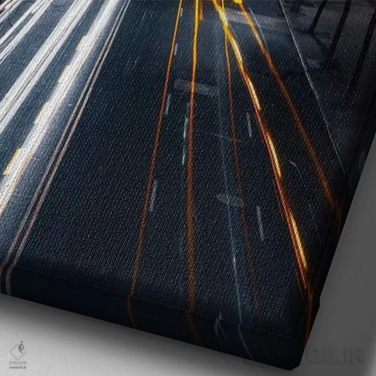 تابلو نیویورک سیتی XVI (شماره) اثر نیکیتا آباکوموف - نمای نزدیک بافت بوم