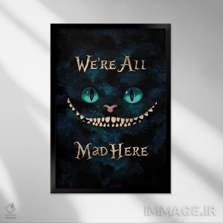 تابلو آلیس در سرزمین عجایب (داستان) اثر نیکیتا آباکوموف - نمای قابدار مشکی