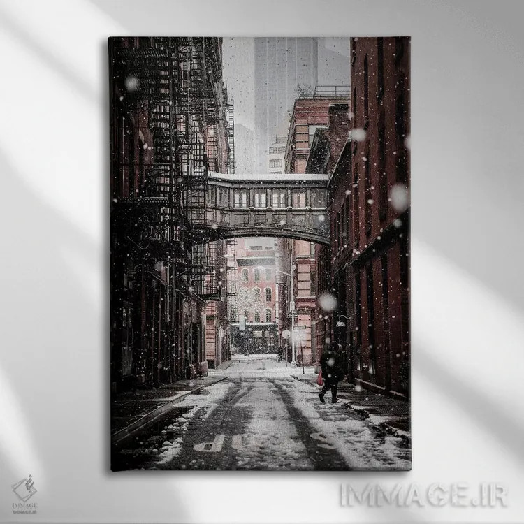 تابلو نیویورک هفدهم اثر نیکیتا آباکوموف - نمای روبهرو روی دیوار
