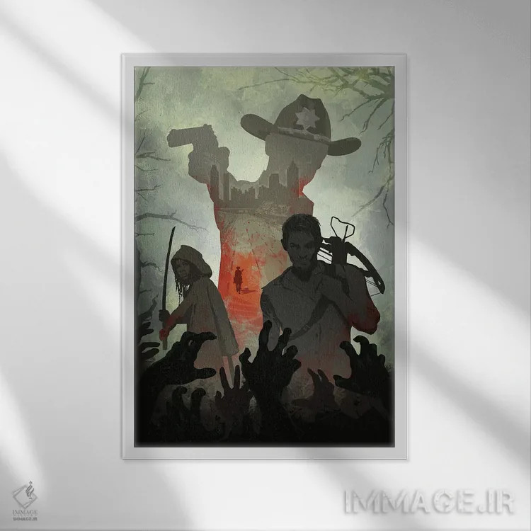 تابلو مردگان متحرک (سریال) اثر نیکیتا آباکوموف - نمای قابدار سفید