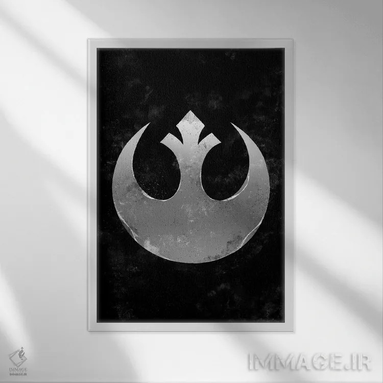 تابلو اتحاد شورشی ستاره (جنگ ستارگان) اثر نیکیتا آباکوموف - نمای قابدار سفید