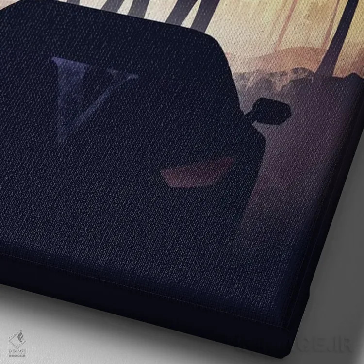 تابلو جیتیای وی (بازی ویدئویی) اثر نیکیتا آباکوموف - نمای نزدیک بافت بوم