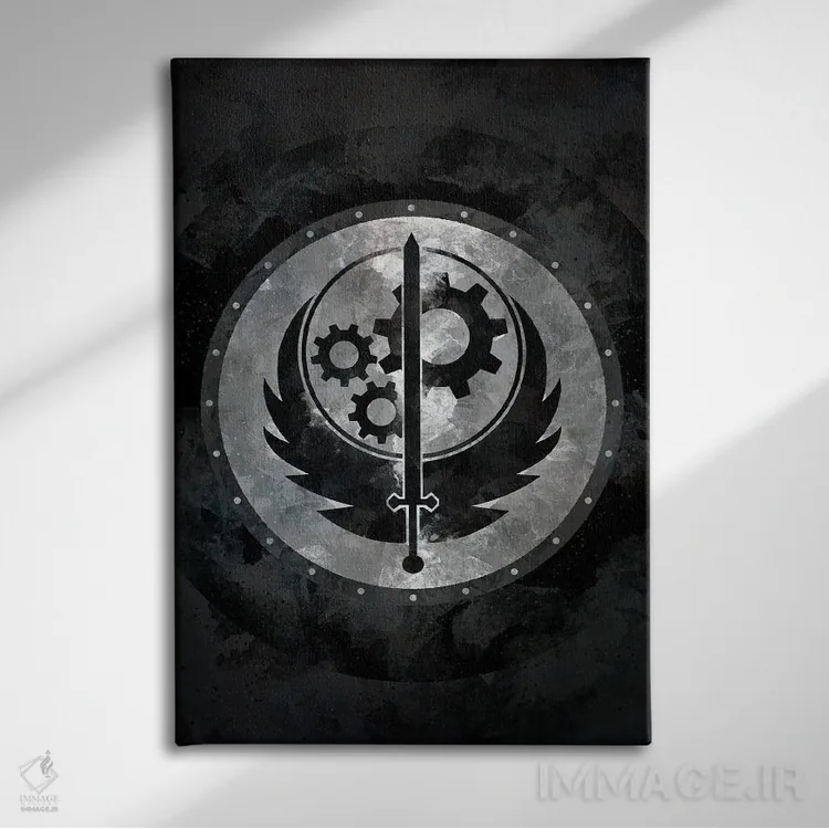 تابلو فالاوت: انجمن فولاباور (بازی ویدئویی) اثر نیکیتا آباکوموف - نمای روبهرو روی دیوار