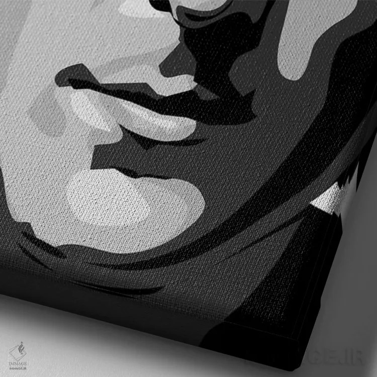 تابلو اوه خدای من لنون (اشاره به جان لنون) اثر نیکیتا آباکوموف - نمای نزدیک بافت بوم