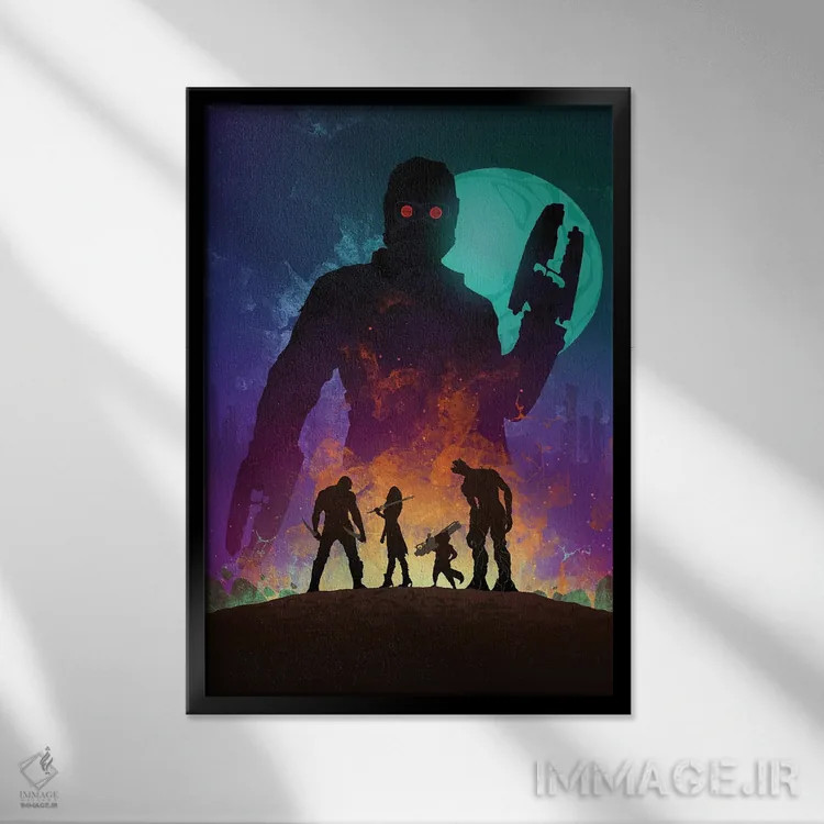 تابلو نگهبانان کهکشان اثر نیکیتا آباکوموف - نمای قابدار مشکی