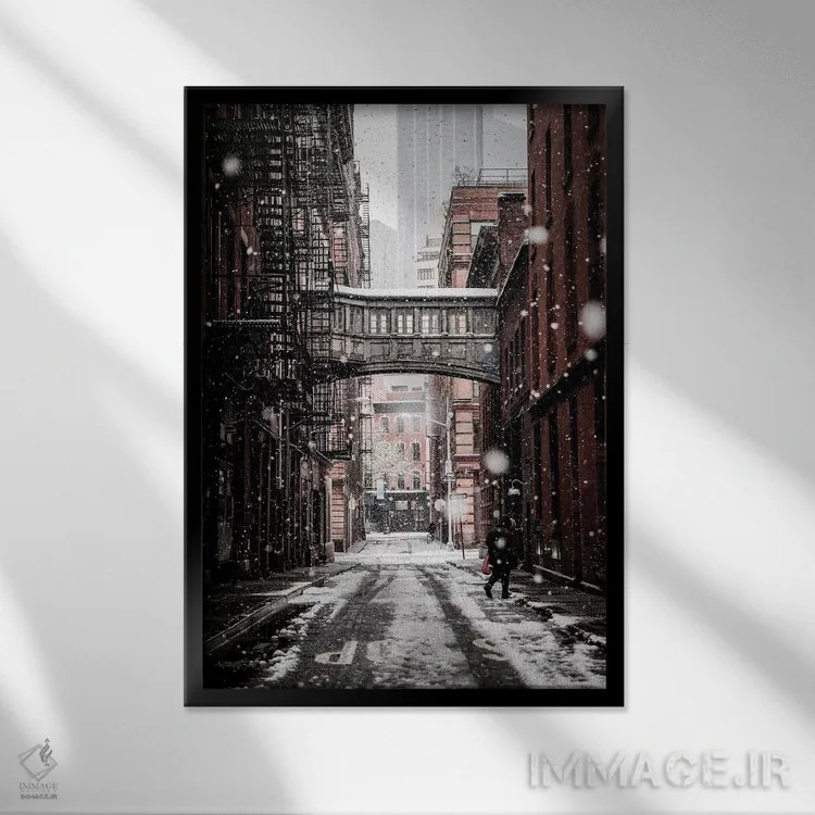 تابلو نیویورک هفدهم اثر نیکیتا آباکوموف - نمای قابدار مشکی