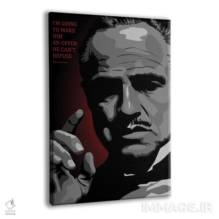 تابلو اوه خدای من ویتو (احتمالاً اشاره به ویتو کورلئونه) اثر نیکیتا آباکوموف - نمای پرسپکتیو محصول