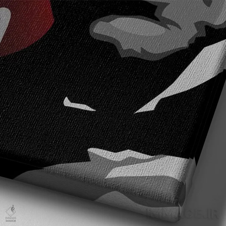 تابلو اوه خدای من ویتو (احتمالاً اشاره به ویتو کورلئونه) اثر نیکیتا آباکوموف - نمای نزدیک بافت بوم