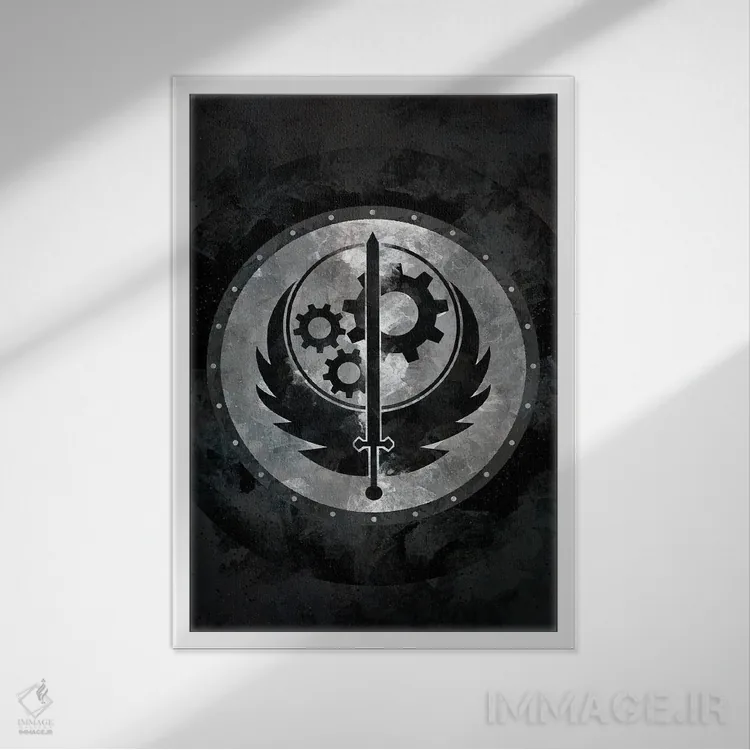 تابلو فالاوت: انجمن فولاباور (بازی ویدئویی) اثر نیکیتا آباکوموف - نمای قابدار سفید