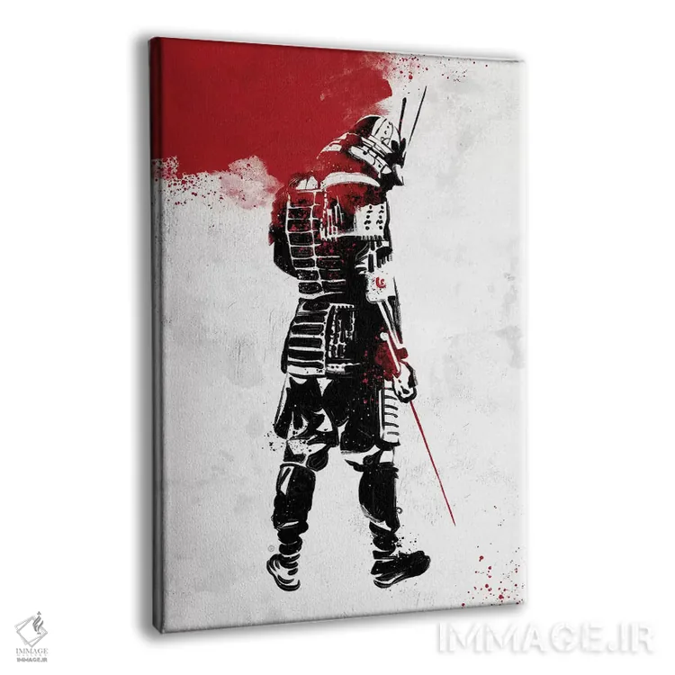 تابلو جنگجوی سامورایی اثر نیکیتا آباکوموف - نمای پرسپکتیو محصول