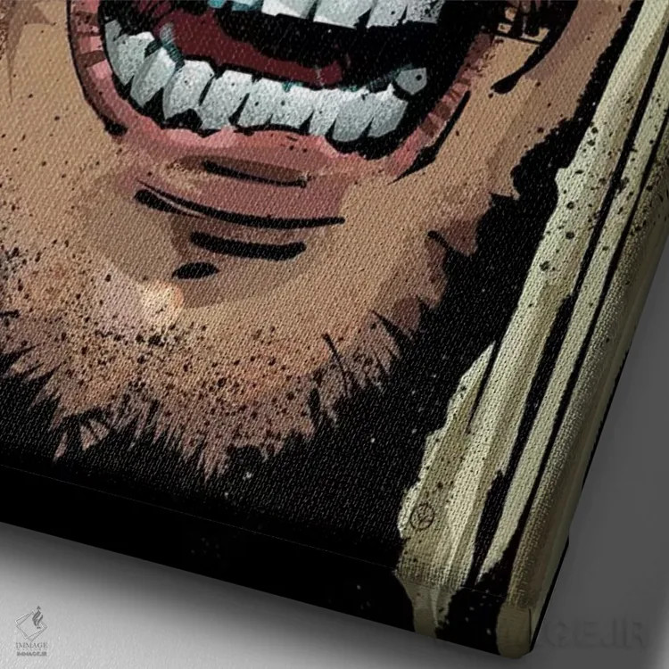 تابلو درخشش (فیلم) اثر نیکیتا آباکوموف - نمای نزدیک بافت بوم