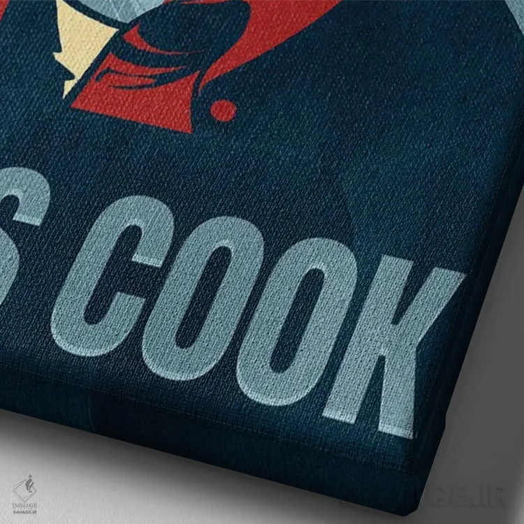 تابلو برکینگ بد: هایزنبرگ آشپز (فیلم یا سریال) اثر نیکیتا آباکوموف - نمای نزدیک بافت بوم