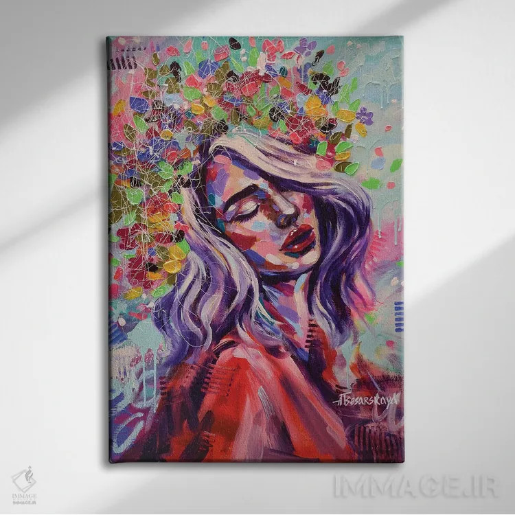 تابلو بهار اثر آلیاکساندرا تسسارسکایا - نمای روبهرو روی دیوار