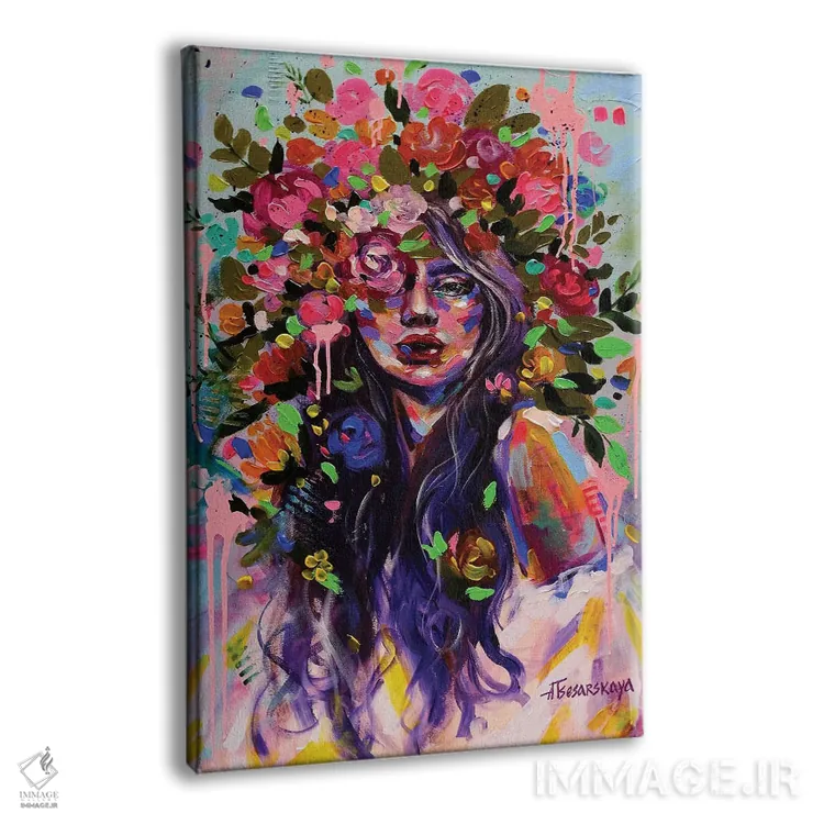 تابلو دختر قدرتمند اوکراینی اثر آلیاکساندرا تسسارسکایا - نمای پرسپکتیو محصول