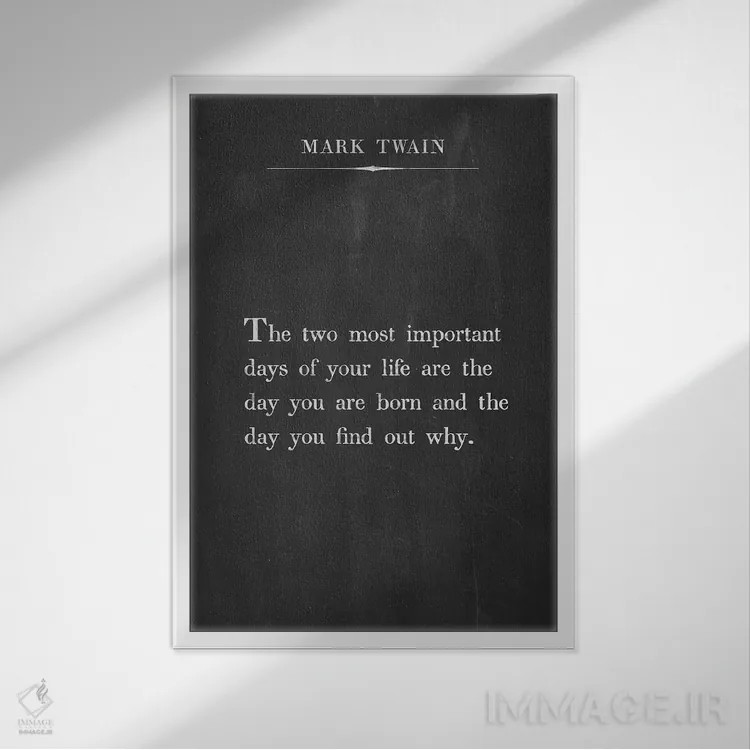 تابلو سخنان نویسنده ۶ اثر نیکیتا آباکوموف - نمای قابدار سفید