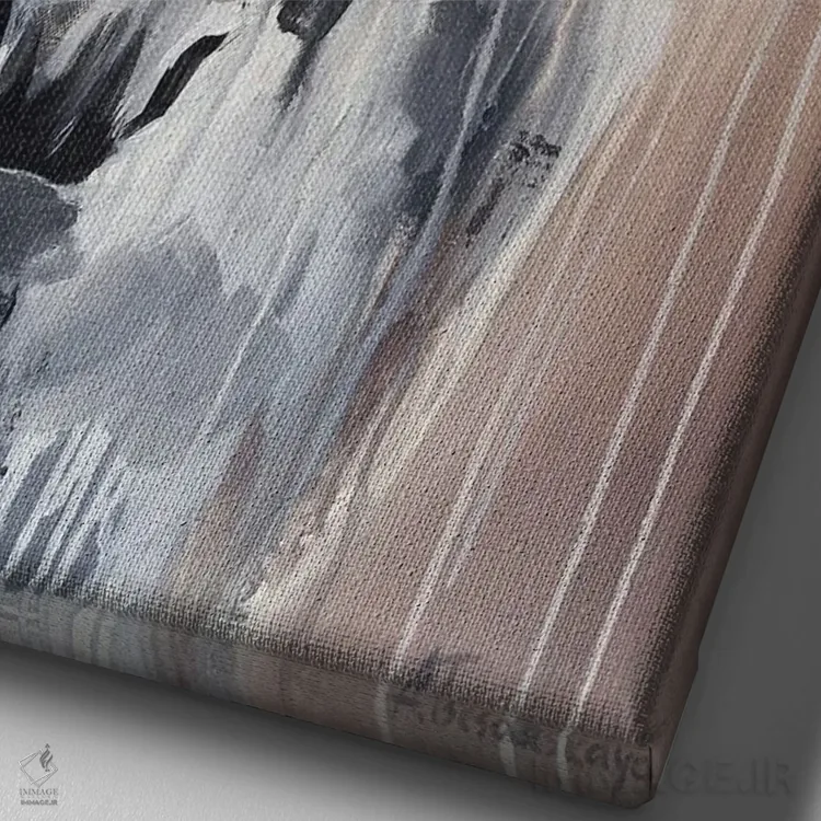 تابلو آزادی اسب اثر آلیاکساندرا تسسارسکایا - نمای نزدیک بافت بوم