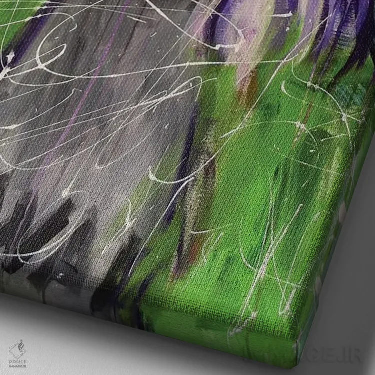 تابلو کوکاکولا اثر آلیاکساندرا تسسارسکایا - نمای نزدیک بافت بوم