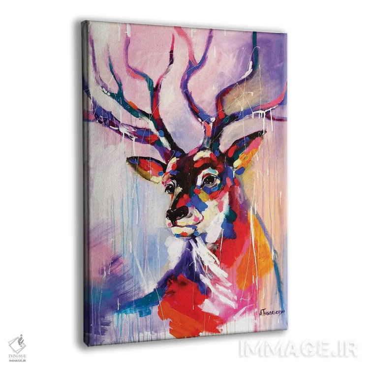 تابلو گوزن اثر آلیاکساندرا تسسارسکایا - نمای پرسپکتیو محصول