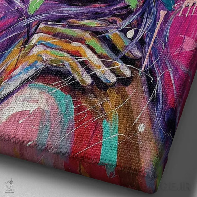 تابلو بهار در هوا اثر آلیاکساندرا تسسارسکایا - نمای نزدیک بافت بوم