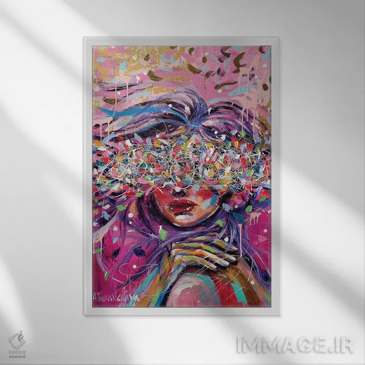 تابلو بهار در هوا اثر آلیاکساندرا تسسارسکایا - نمای قابدار سفید