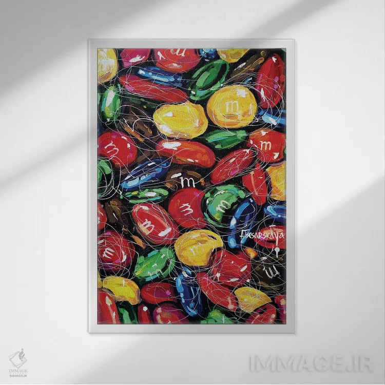 تابلو شکلات اثر آلیاکساندرا تسسارسکایا - نمای قابدار سفید