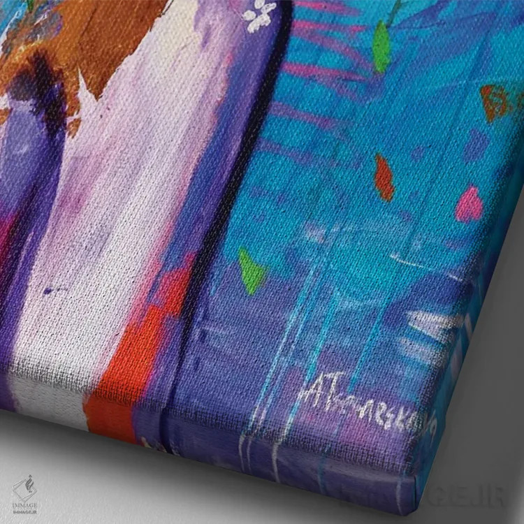 تابلو بلا (اسم خاص / زیبا) اثر آلیاکساندرا تسسارسکایا - نمای نزدیک بافت بوم