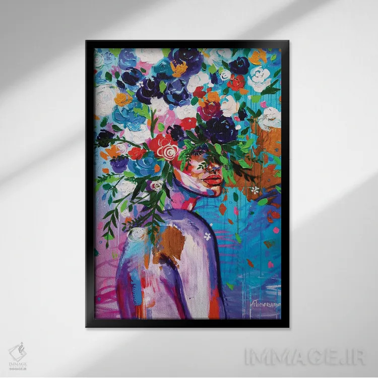 تابلو بلا (اسم خاص / زیبا) اثر آلیاکساندرا تسسارسکایا - نمای قابدار مشکی