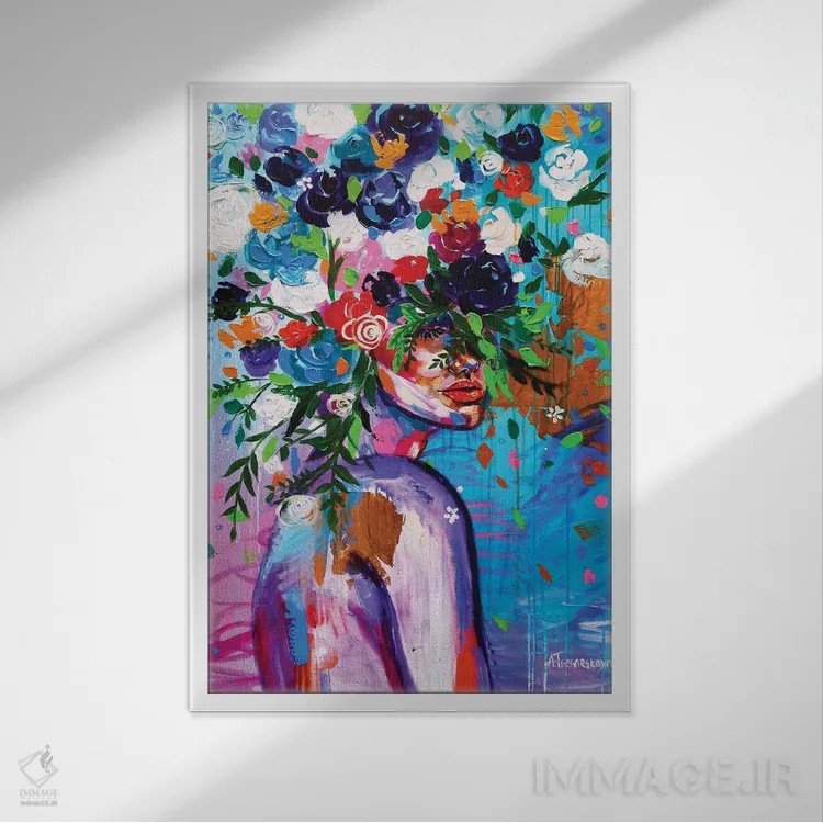 تابلو بلا (اسم خاص / زیبا) اثر آلیاکساندرا تسسارسکایا - نمای قابدار سفید