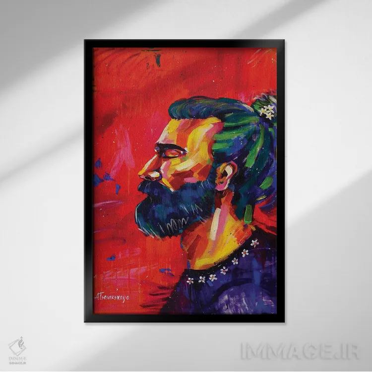 تابلو عشق آزاد اثر آلیاکساندرا تسسارسکایا - نمای قابدار مشکی