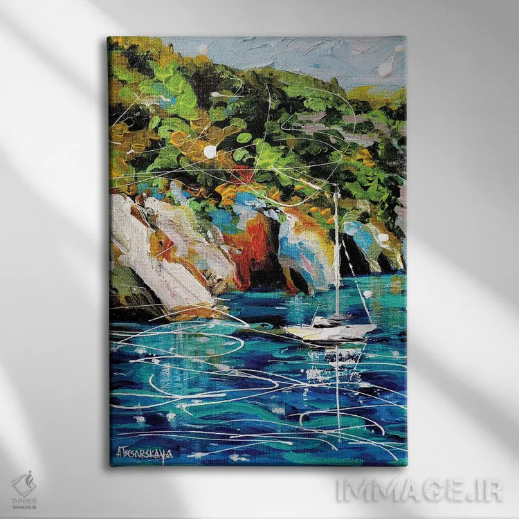 تابلو تابستان اثر آلیاکساندرا تسسارسکایا - نمای روبهرو روی دیوار