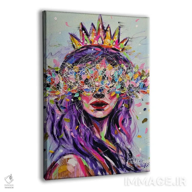 تابلو ملکه اثر آلیاکساندرا تسسارسکایا - نمای پرسپکتیو محصول