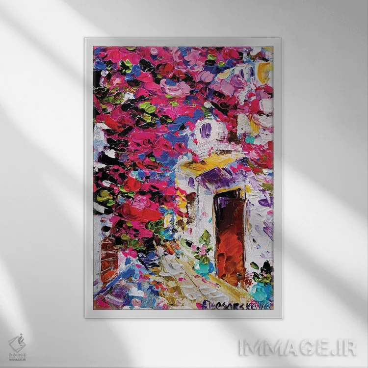 تابلو خیابانی در یونان اثر آلیاکساندرا تسسارسکایا - نمای قابدار سفید